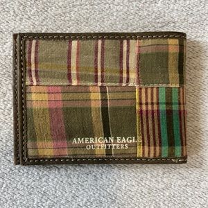 American Eagle Plaid Wallet